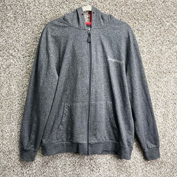 Orangetheory Jacket Men’s Large Grey Full Zip Up Hooded - Picture 1 of 6